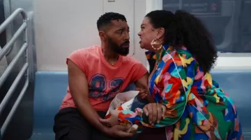 Urban Outfitters Physical Education Cutoff Muscle Tee worn by Khalil (Tone Bell) as seen in Survival of the Thickest (S02E03)