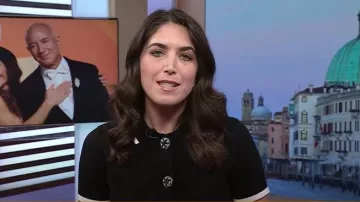 Endless Rose Jewel Button Knit Collared Top worn by Liz Kreutz as seen in Today on March 31, 2025