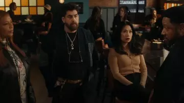 Staud Craftsman Cardigan worn by Melody 'Mel' Bayan (Liza Lapira) as seen in The Equalizer (S05E14)