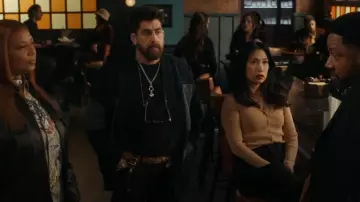 Fdmtl Patchwork Haori Rinse Jacket worn by Harry Keshegian (Adam Goldberg) as seen in The Equalizer (S05E14)