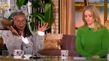 Magnolia Pearl Washed Floral Overalls worn by Whoopi Goldberg as seen in The View on April 1, 2025