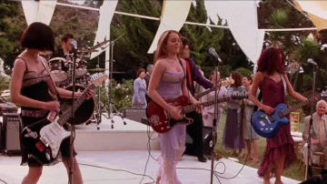 Mandalay Lace Beaded Purple Dress worn by Anna Coleman (Lindsay Lohan) in Freaky Friday