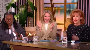 Veronica Beard Beale Grommet Jacket porté par Joy Behar comme on le voit dans The View le 2 avril 2025