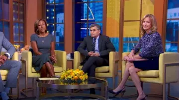 Blusa de seda de manga larga Tibi Polka Dot usada por Lara Spencer como se vio en Good Morning America el 1 de abril de 2025