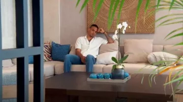 Rag & Bone Jacquard Avery Shirt In Ivory Zuma Toweling worn by Grant Ellis as seen in The Bachelor (S29E09)