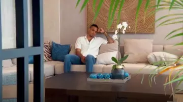 Rag & Bone Jacquard Avery Shirt In Ivory Zuma Toweling worn by Grant Ellis as seen in The Bachelor (S29E09)
