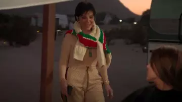 Gucci Interlocking G Print Jersey Trousers worn by Kris Jenner as seen in The Kardashians (S06E09)