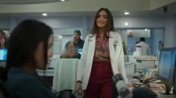L'Agence Tyler Paisley Blouse worn by Camila Perez (Daniela Nieves) as seen in PULSE (S01E01)