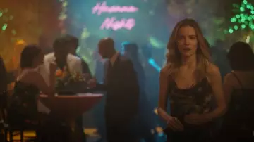 Topshop Cowl Neck Cami Slip Maxi Dress worn by Danielle Simms (Willa Fitzgerald) as seen in PULSE (S01E03)