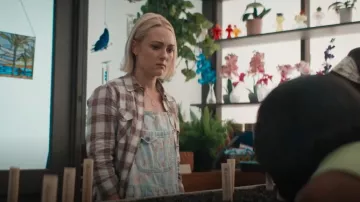 Lee Flannel Shirt Plaid Regular Fit Snap Buttons worn by Alice (AnnaSophia Robb) as seen in Grosse Pointe Garden Society (S01E07)