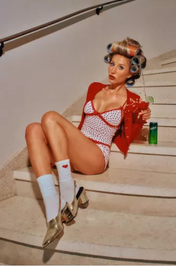 I.Am.Gia Cassia Short worn by Alix Earle at Sip Margs on March 11, 2025