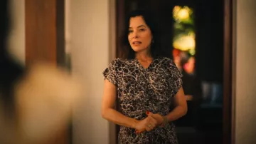 Rachel Comey Hilma Dress worn by Victoria Ratliff (Parker Posey) as seen in The White Lotus (S03E08)