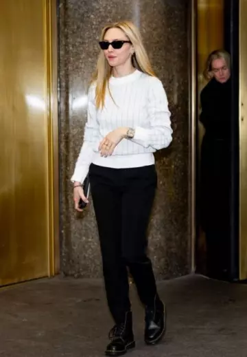 Oliver Peoples + Khaite Sunglasses worn by Amanda Seyfried at Outside Nbc Studios on March 12, 2025