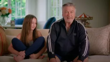Fred Perry Classic Full Zip Track Jacket Casual Windbreaker worn by Alec Baldwin as seen in The Baldwins (S01E07)