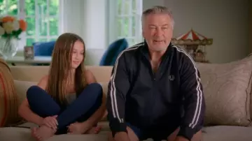 Fred Perry Classic Full Zip Track Jacket Casual Windbreaker worn by Alec Baldwin as seen in The Baldwins (S01E07)