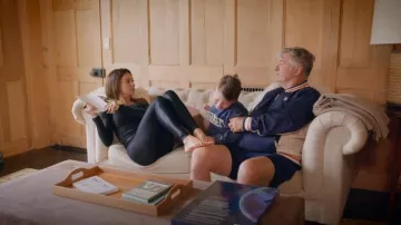 Fila Vintage Settanta Zip Track Top Navy porté par Alec Baldwin comme on le voit dans The Baldwins (S01E07)