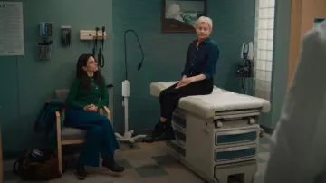 Frye Black Leather Buckle Ankle Booties worn by Molly Kochan (Michelle Williams) as seen in Dying for Sex (S01E04)