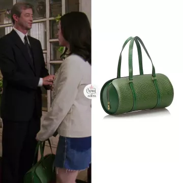 Louis Vuitton - Sac à main vintage Soufflot en cuir vert utilisé par Paige Matthews (Rose McGowan) sur Charmed (S04E01)