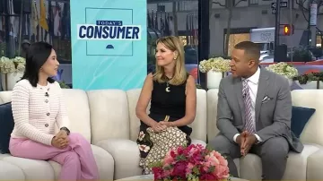 Ulla Johnson Kyla Top de algodón sin mangas fruncido usado por Savannah Guthrie visto en Today el 7 de abril de 2025