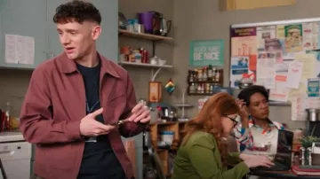 Uniqlo Zip UP Blouson Jacket worn by Jacob Hill (Chris Perfetti) as seen in Abbott Elementary (S04E20)