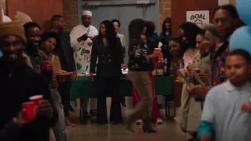 Smythe Denim Pinstriped Bootcut Pants worn by Ava Coleman (Janelle James) as seen in Abbott Elementary (S04E20)