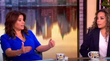Chiara Boni La Petite Robe Ittig Dress worn by Ana Navarro as seen in The View on April 8, 2025