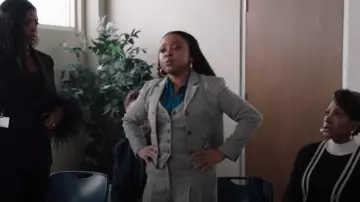 Babaton Standout Blazer worn by Janine Teagues (Quinta Brunson) as seen in Abbott Elementary (S04E21)
