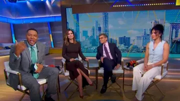 Gilet en tweed Juliana Rag & Bone porté par Azzi Fudd tel que vu dans Good Morning America le 10 avril 2025