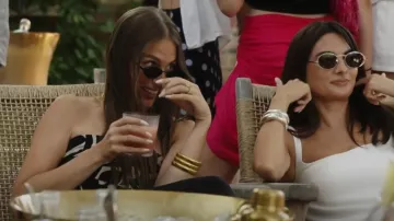 Pulsera Fiiuos Chunky Stretch Brazalete usada por Amanda Batula como se ve en Summer House (S09E09)