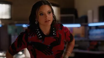 Dvf Diane Von Furstenberg Antonella Knitted Top worn by Lacey Quinn (Gabrielle Walsh) as seen in Found (S02E17)