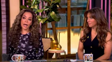 Cinq a Sept Regan Sleeveless Dress worn by Alyssa Farah as seen in The View on April 10, 2025