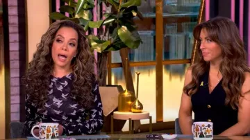 Vestido largo de tul elástico estampado de Stella McCartney usado por Sunny Hostin como se vio en The View el 10 de abril de 2025