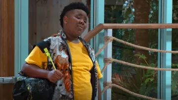 Urban Outfitters Printed Cat Vest worn by Jynx (Nathan Broxton) as seen in The Thundermans: Undercover (S01E07)