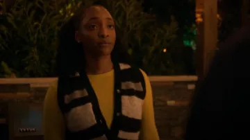 Officine Generale Marieta Cardigan Vest worn by Faith Mitchell (Iantha Richardson) as seen in Will Trent (S03E13)
