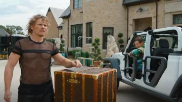 Nasty Pig Exposure Mesh T-Shirt Black worn by Keefe Chambers (Tony Cavalero) as seen in The Righteous Gemstones (S04E04)