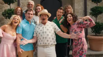 Orlebar Brown Marne Camp-Collar Floral-Jacquard Cotton-Blend Shirt worn by Jesse Gemstone (Danny McBride) as seen in The Righteous Gemstones (S04E04)