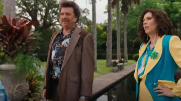 Circle S Dallas Texas Western Rockabilly Blazer worn by Jesse Gemstone (Danny McBride) as seen in The Righteous Gemstones (S04E05)