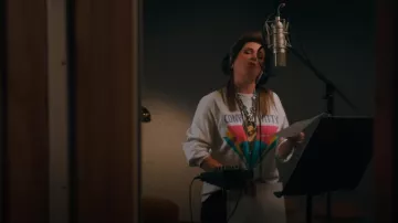Conway Twitty Harold Lloyd Jenkins Pullover Sweater worn by Lori Milsap (Megan Mullally) as seen in The Righteous Gemstones (S04E06)