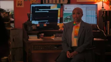 Theory Pantalones de franela de doble pliegue usados por Kylie Mercer (Travina Springer) como se ve en The Irrational (T02E04)