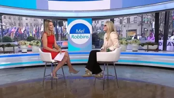Isabel Marant Bekett Hidden Wedge High Top Sneaker worn by Mel Robbins as seen in Today on April 11, 2025