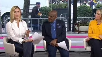 Polo Ralph Lauren Stretch Slim Fit Cotton Shirt worn by Jill Martin as seen in Today on April 11, 2025