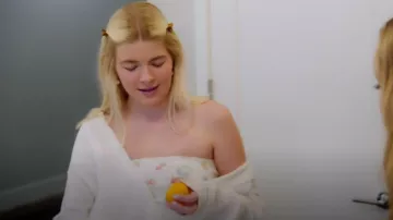 Djerf Avenue Daily Tube Top Summer Berries worn by Lola Sheen as seen in Denise Richards and Her Wild Things (S01E07)