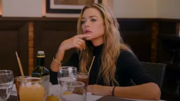 Favorite Daughter Long Sleeve Mock Neck Rib Top worn by Denise Richards as seen in Denise Richards and Her Wild Things (S01E07)