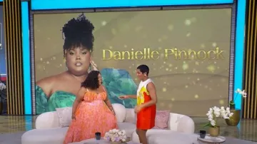 Hutch Amara Floral Tulle Gown worn by Danielle Pinnock as seen in Tamron Hall Show on April 15, 2025