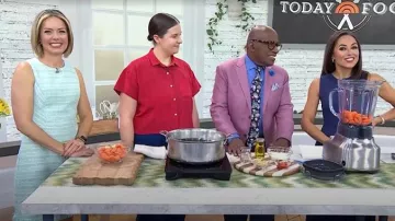 Nikki Chasin Corso Buttondown worn by Hailee Catalano as seen in Today on April 15, 2025