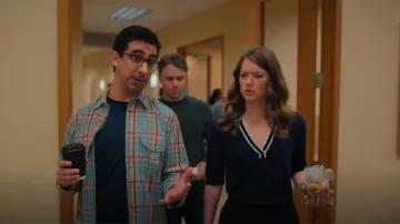 Camisa de tela de plumas lavadas para hombre de Filson usada por Rizwan Asadi (Arash DeMaxi) como se ve en The Irrational (S02E07)