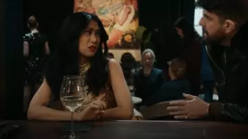 Cult Gaia Taraji Embellished Top worn by Melody 'Mel' Bayan (Liza Lapira) as seen in The Equalizer (S05E15)