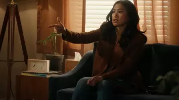 Mother Tomcat Ankle Fray Jeans worn by Melody 'Mel' Bayan (Liza Lapira) as seen in The Equalizer (S05E15)