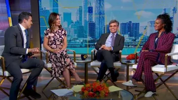 Zapatilla de cuero Gucci Princetown usada por Janai Norman como se ve en Good Morning America el 11 de abril de 2025