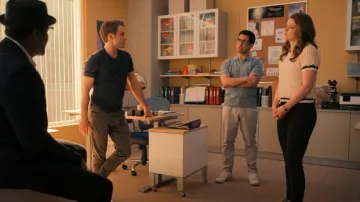 Anthropologie Tweed Sweater Tee worn by Phoebe Duncan (Molly Kunz) as seen in The Irrational (S02E09)